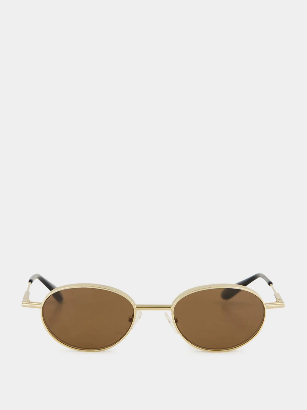 Gold Round Metal Sunglasses