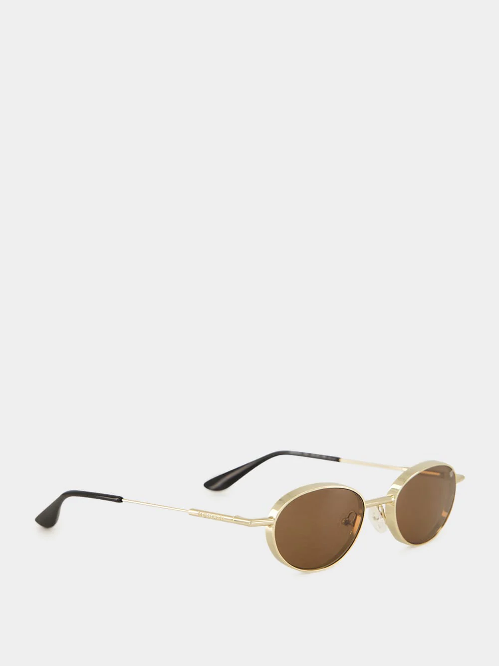 Gold Round Metal Sunglasses - Image 2