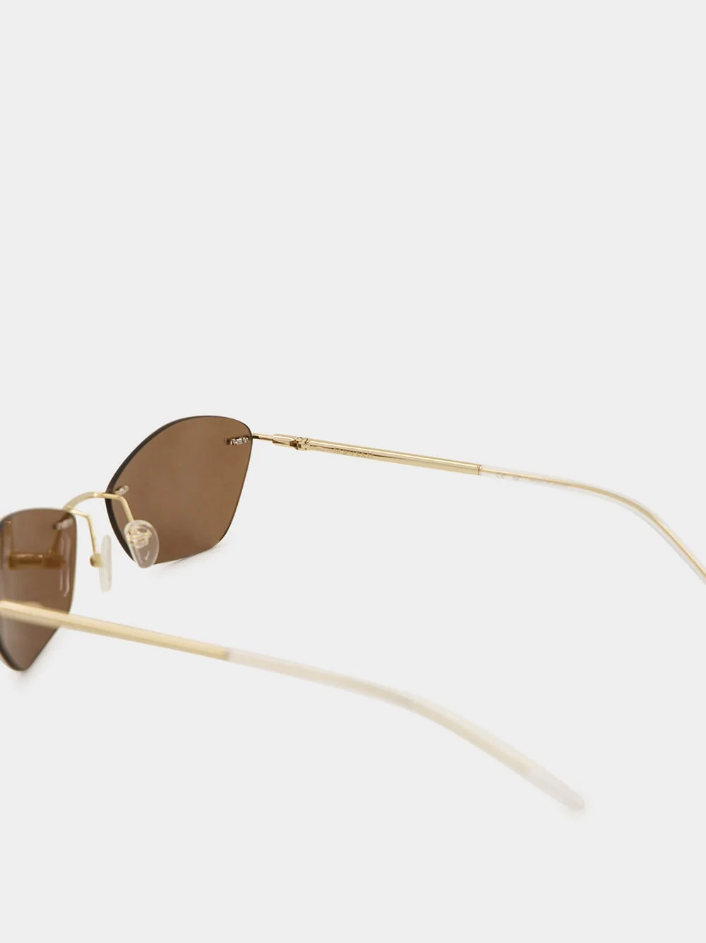 Gold T-Bar Slim Sunglasses - Image 4