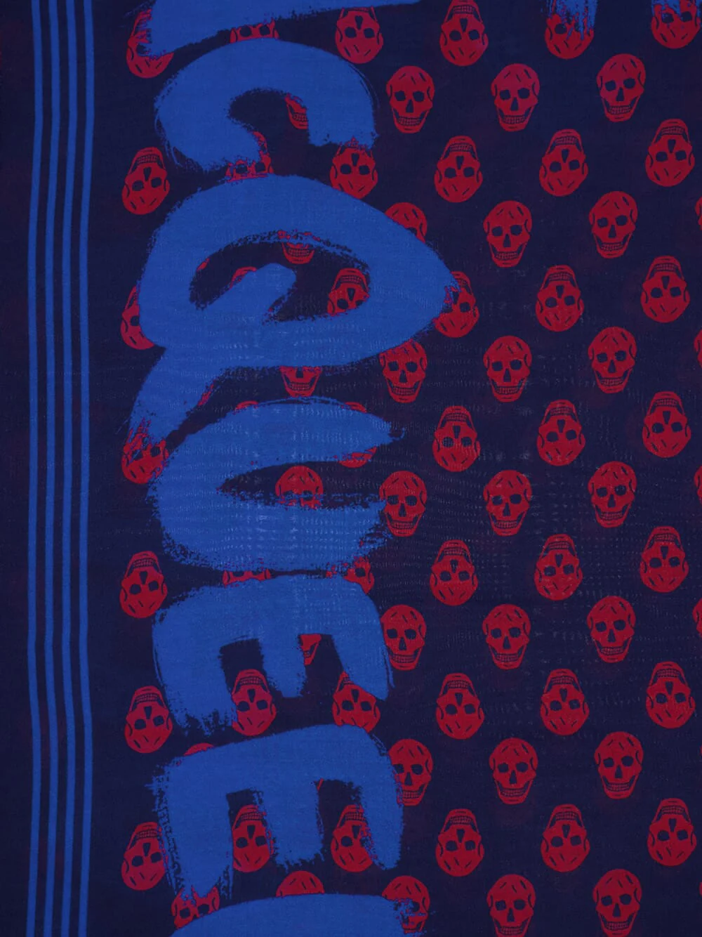 Graffiti Printed Frayed Scarf - Image 2