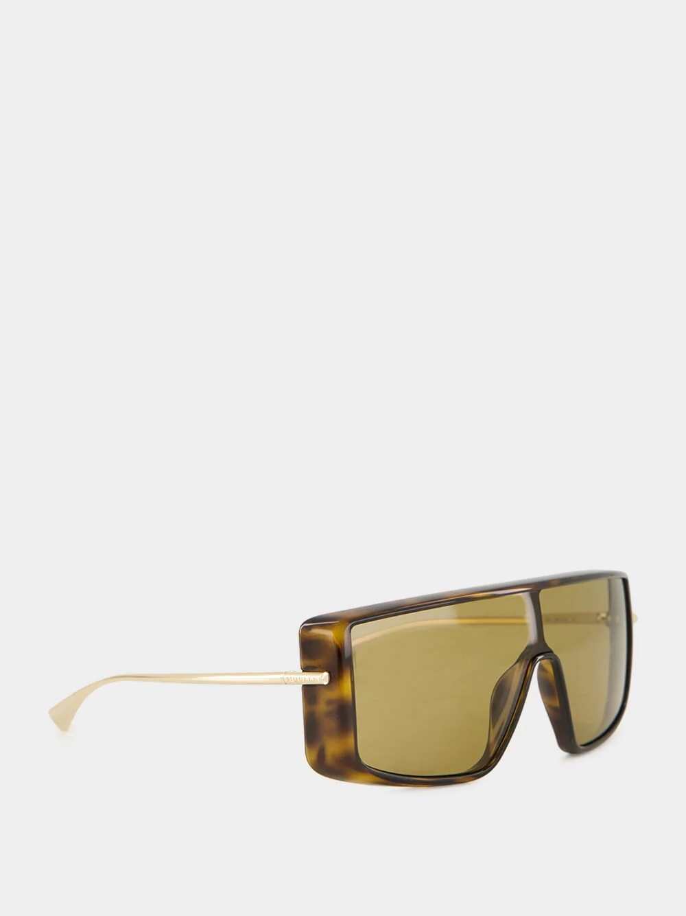 Havana T-Bar Visor Sunglasses - Image 2