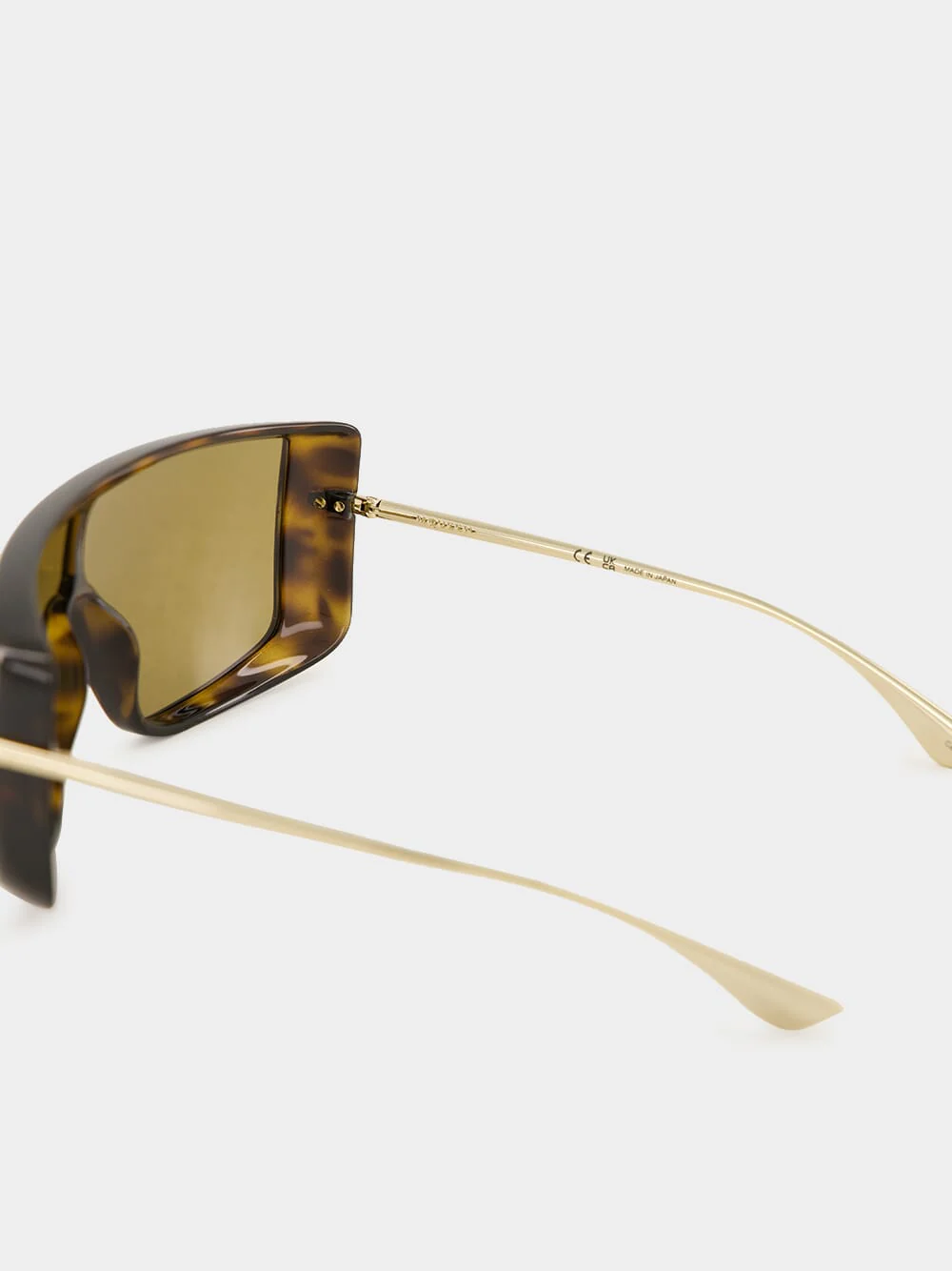 Havana T-Bar Visor Sunglasses - Image 4