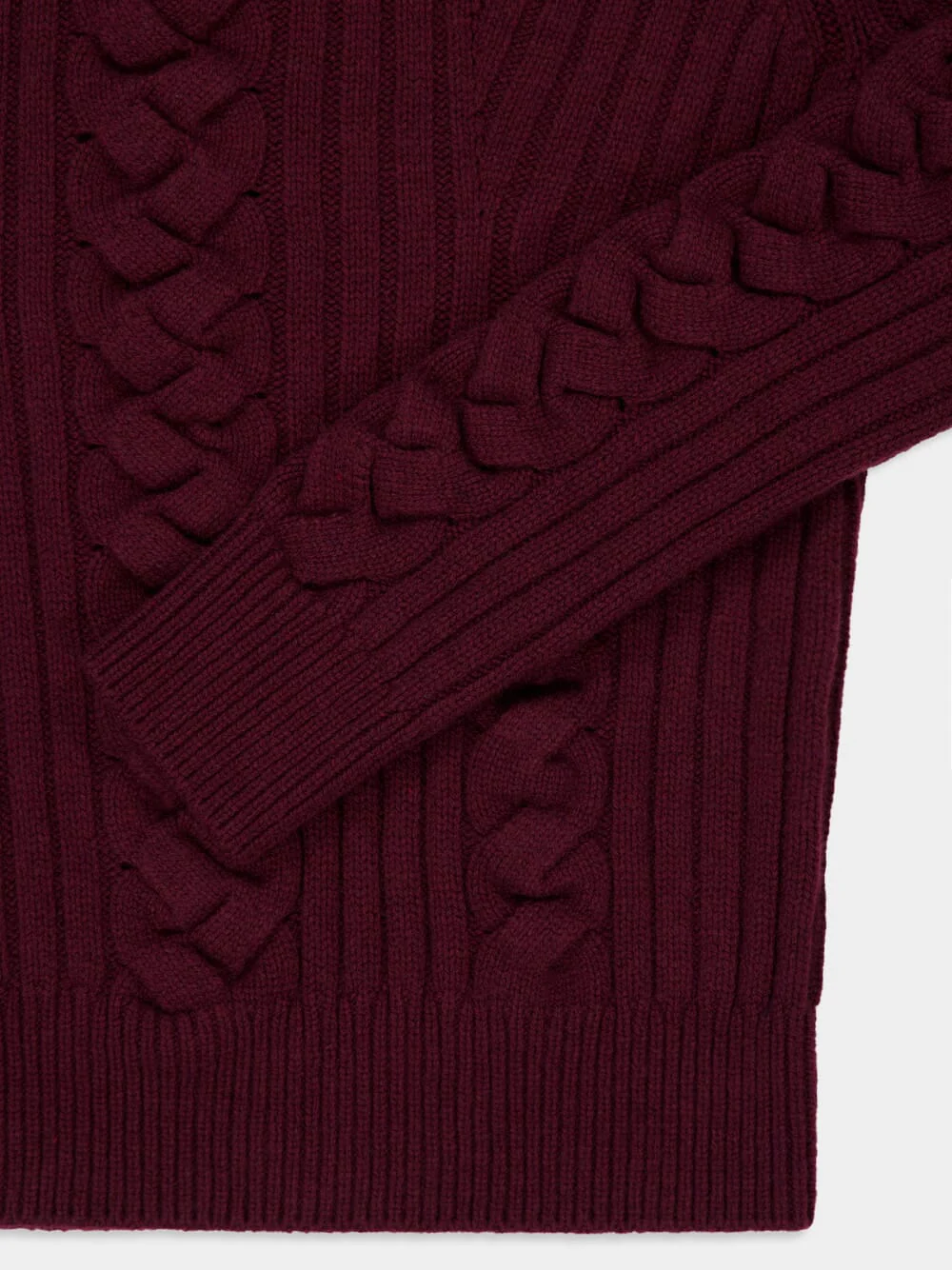 Madder Cashmere Cable-Knit Jumper - Image 4