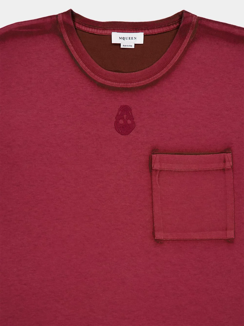 Men's Rust Bordeaux Skull T-Shirt - Image 3