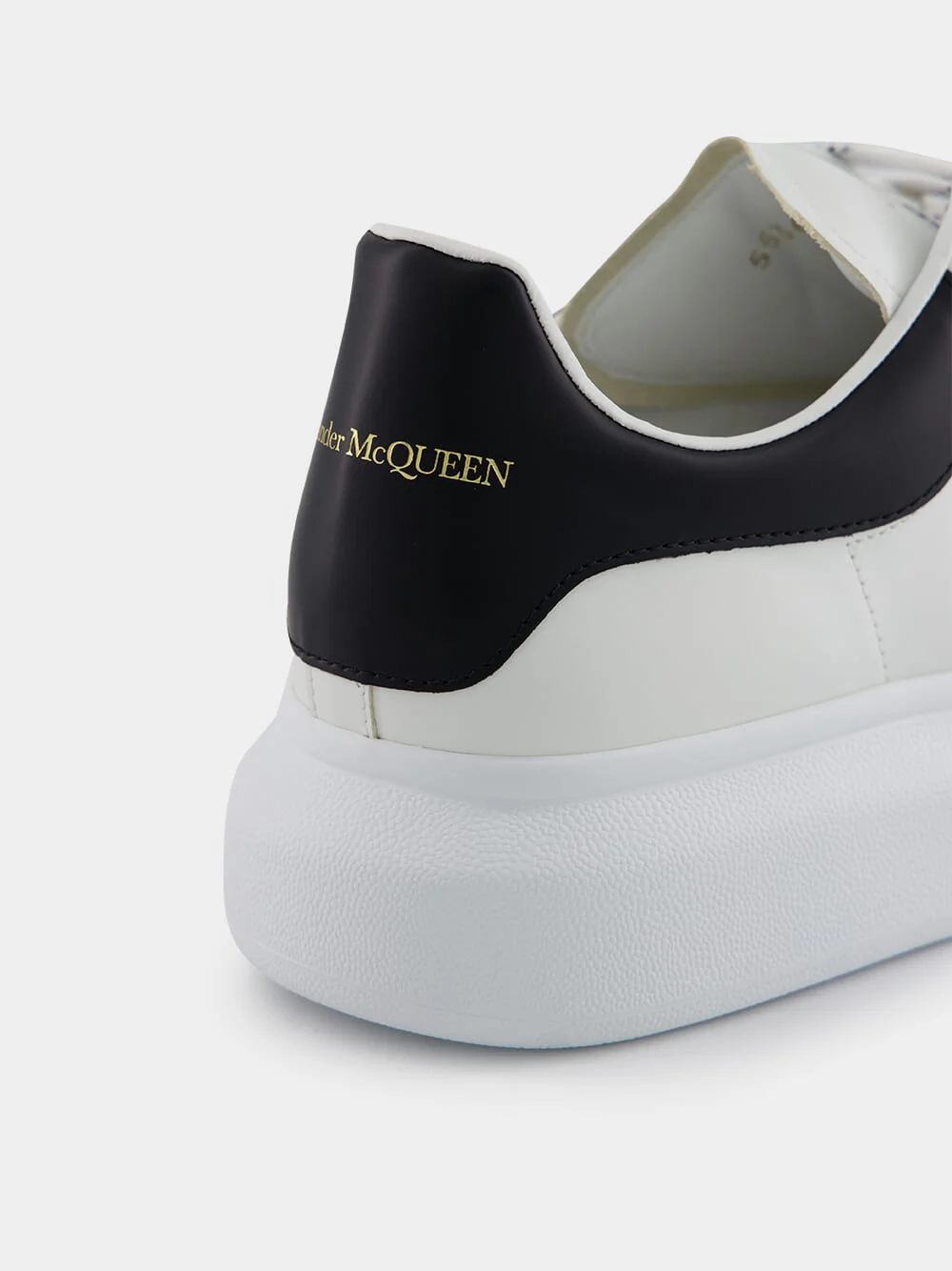 Men's White and Black Oversized Sneakers - Image 6