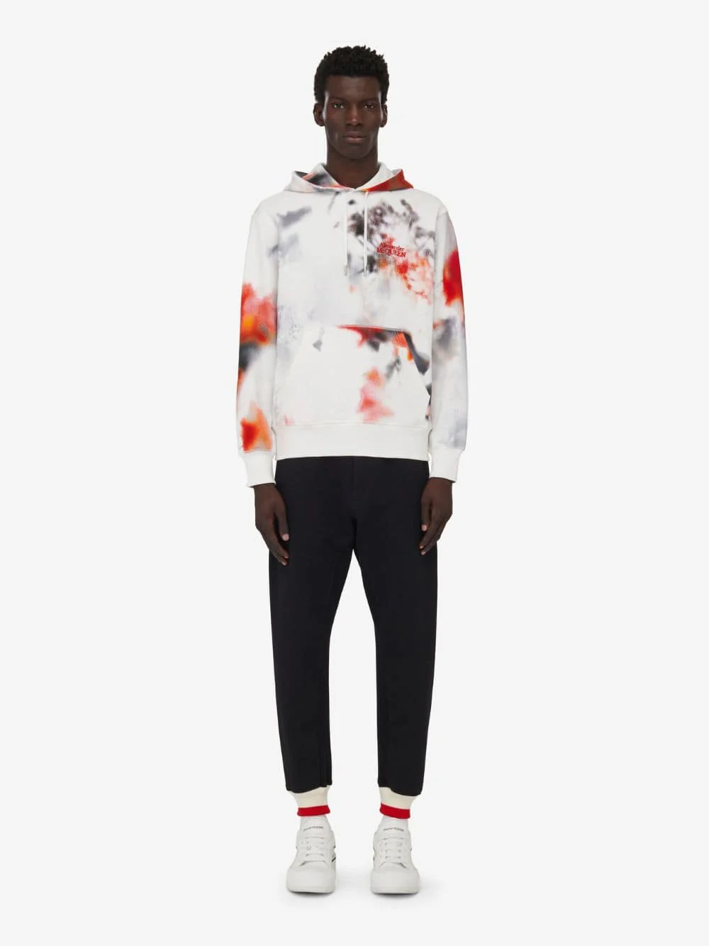 Obscured Flower Hooded Sweatshirt