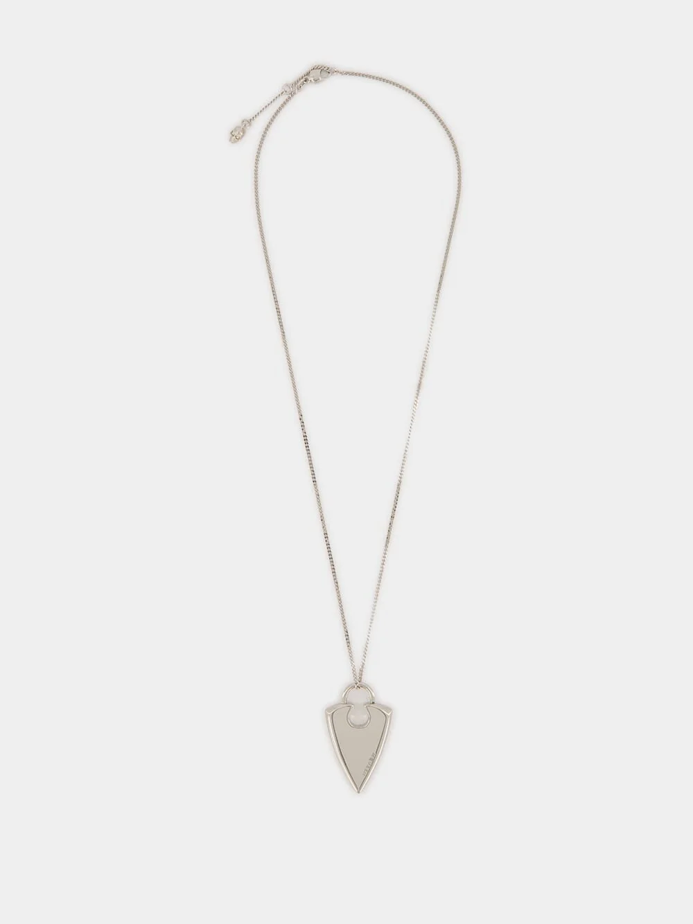 Palladium Arrow Pendant Necklace