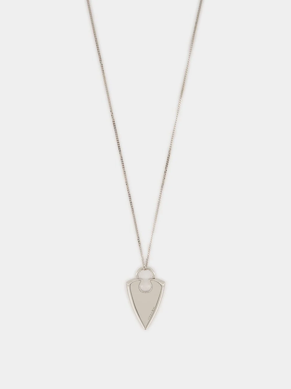 Palladium Arrow Pendant Necklace - Image 2