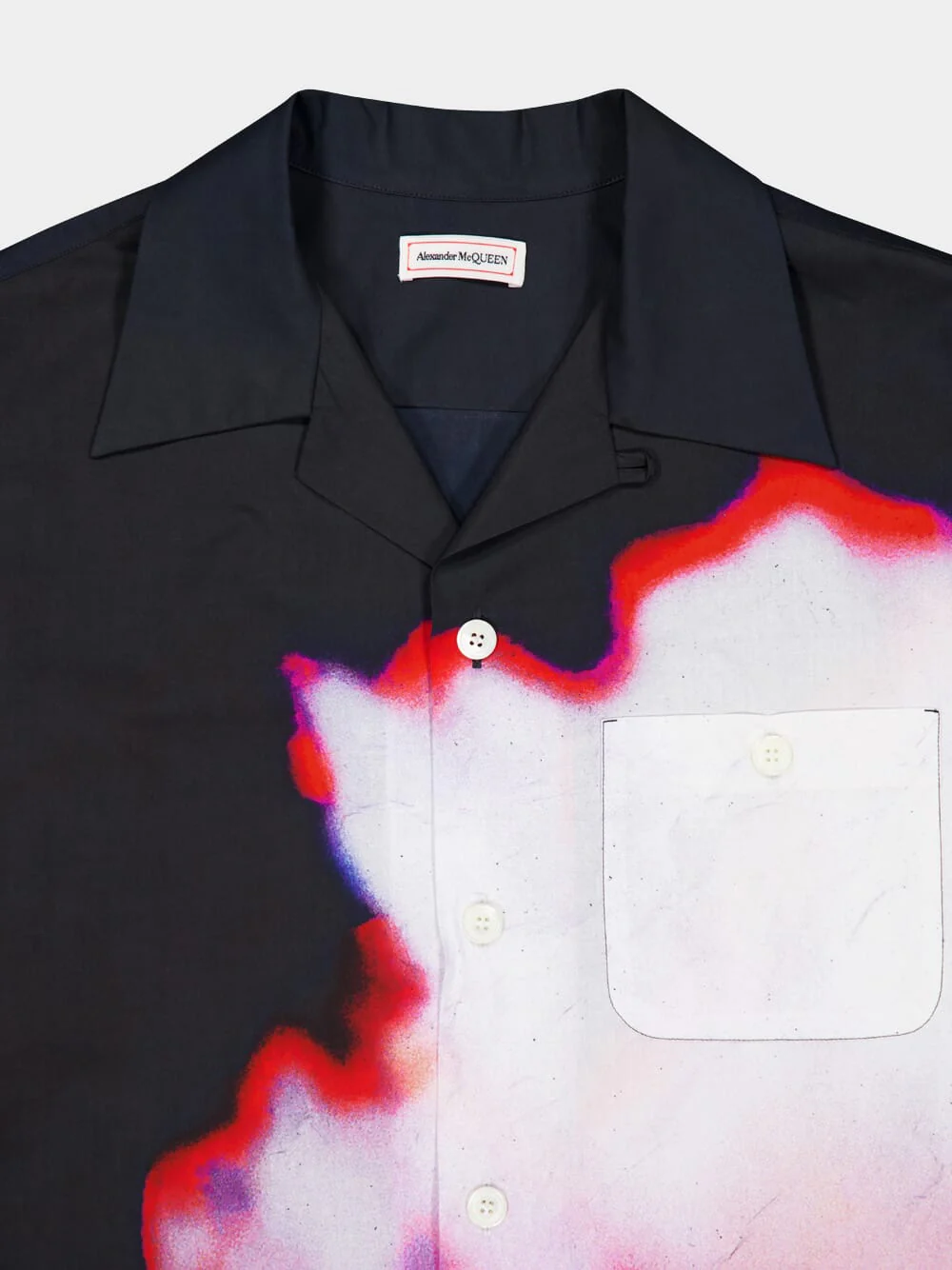 Solarised Flower Hawaiian Cotton Shirt - Image 3