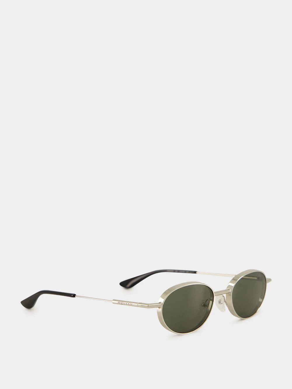 Silver Round Metal Sunglasses - Image 2
