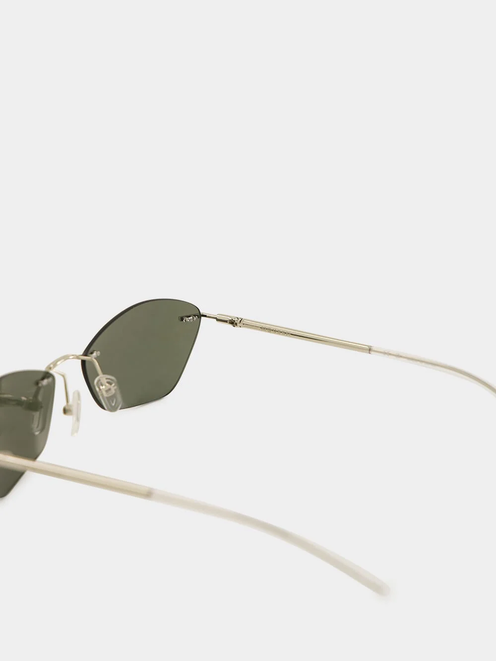 Silver T-Bar Slim Sunglasses - Image 4