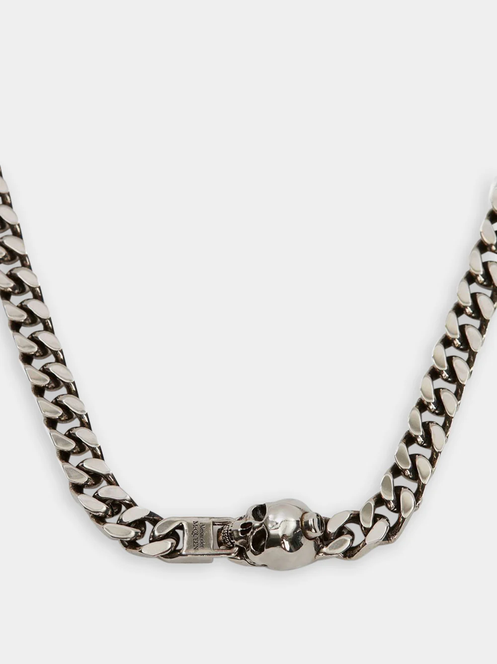 Skull Silver Chain Necklace - Image 2