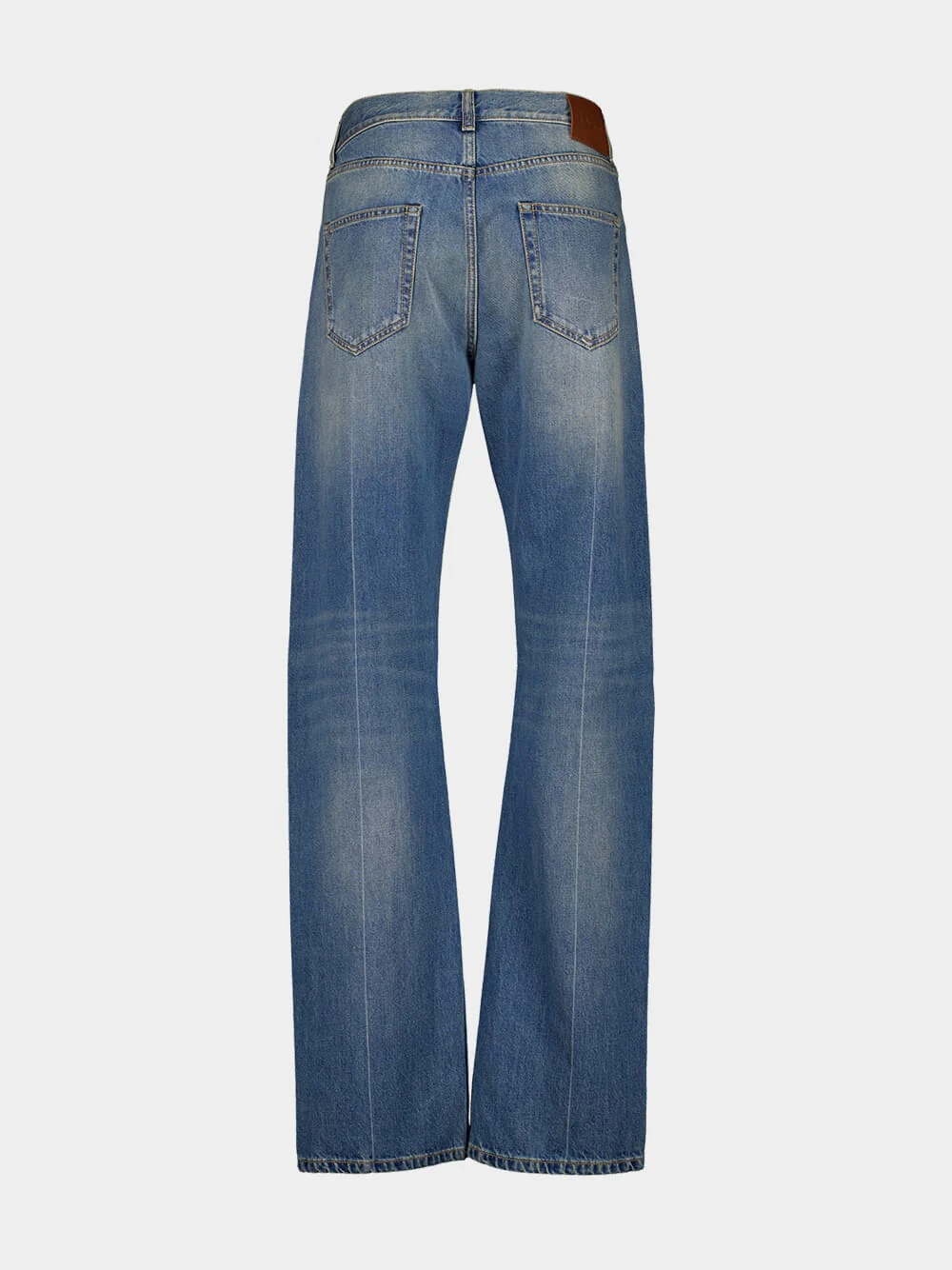 Washed Blue Straight-Leg Jeans - Image 2