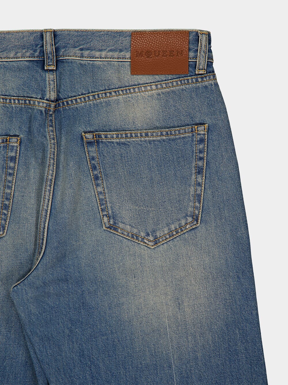Washed Blue Straight-Leg Jeans - Image 5