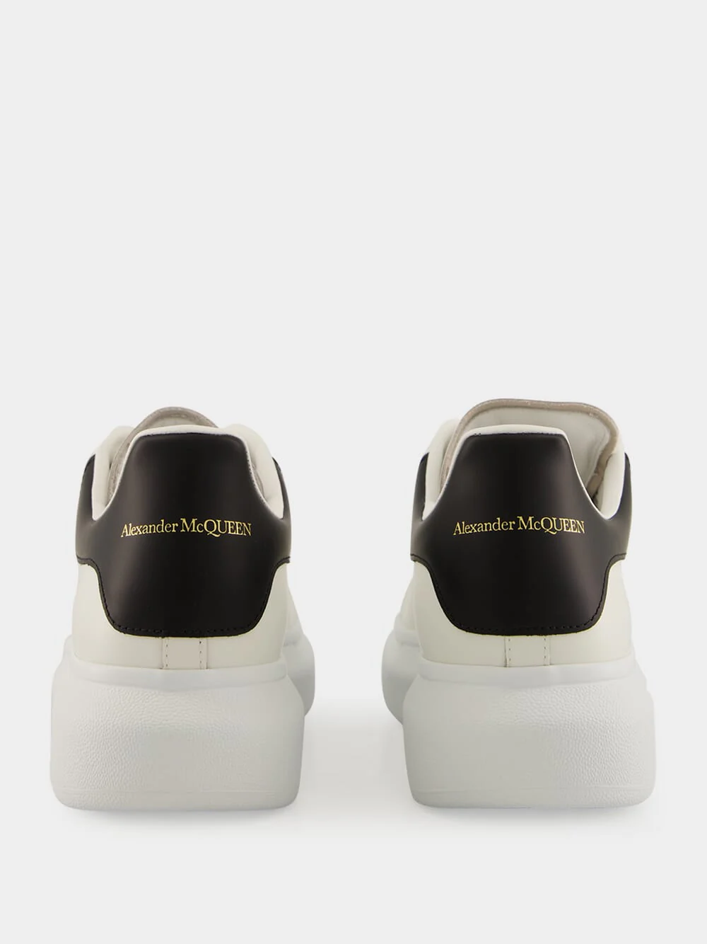 White and Black Oversized Sneakers New Tech Calf Leather - Image 5