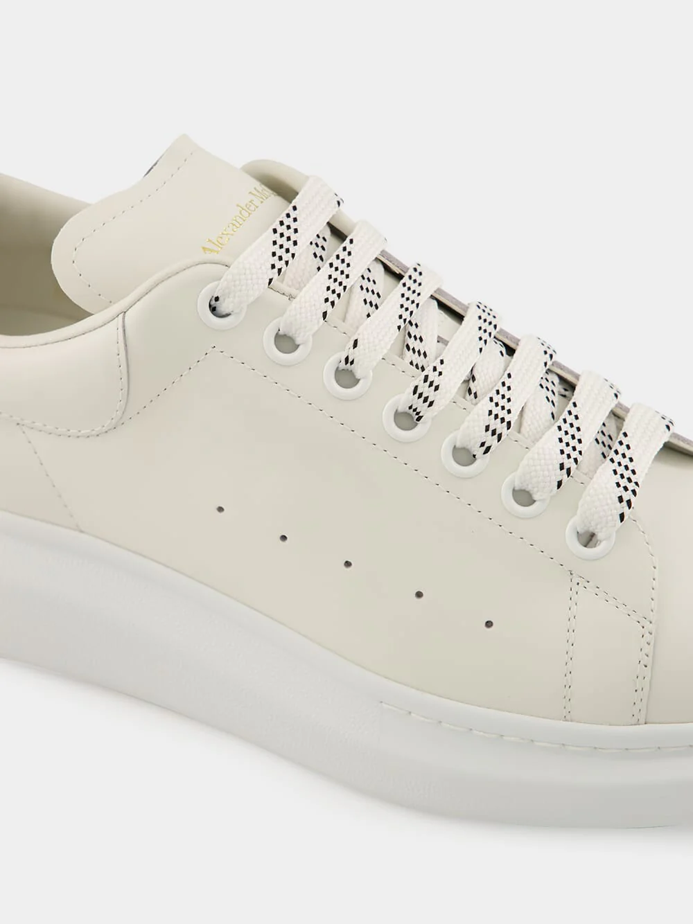 White Oversized Sneakers New Tech Calf Leather - Image 6
