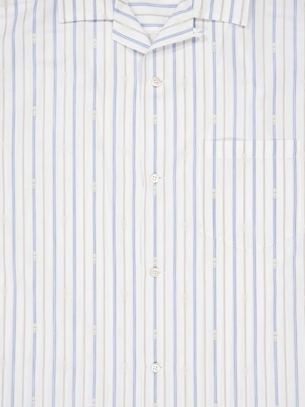White Striped Cotton Shirt - Image 3