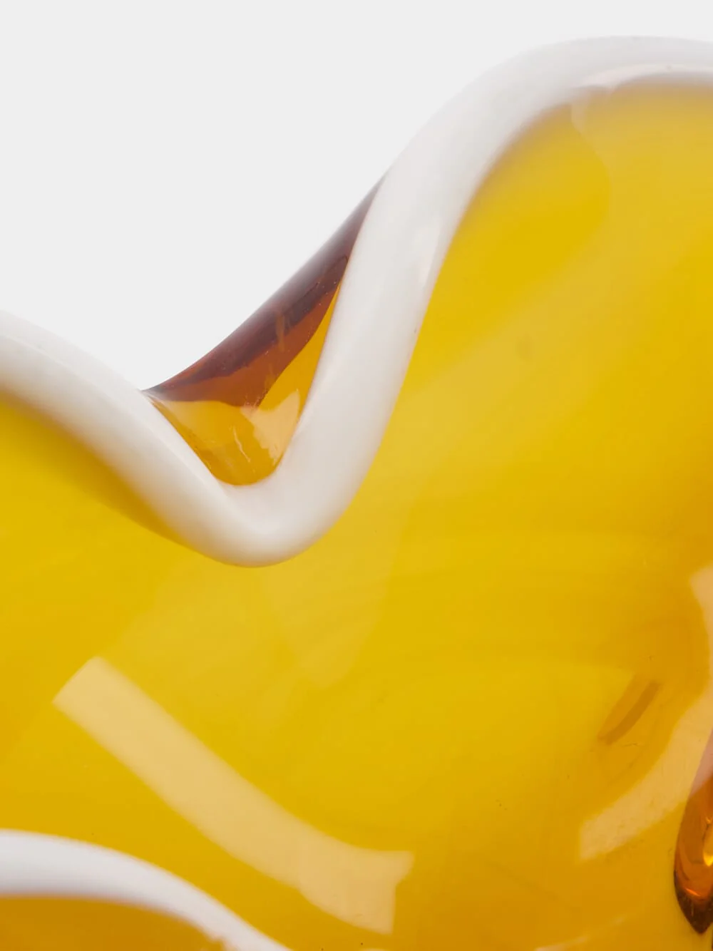 Amber Glass Decorative Ashtray - Image 4