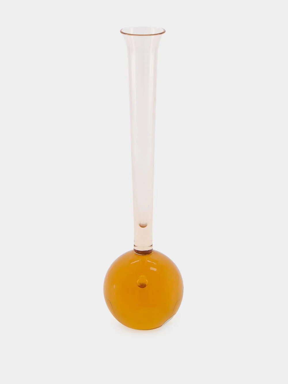 Amber Glass Decorative Vase