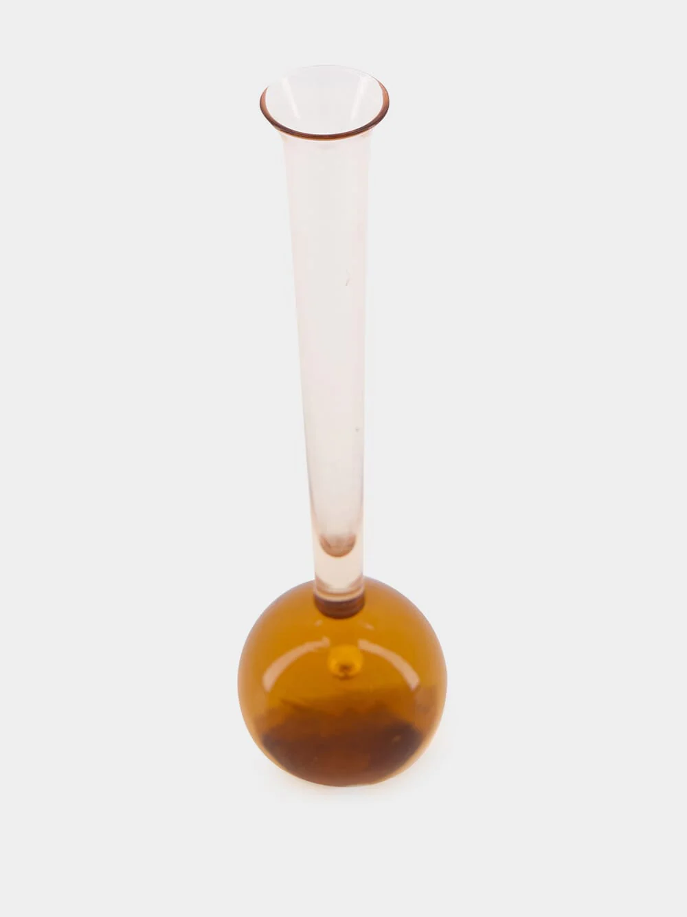 Amber Glass Decorative Vase - Image 2