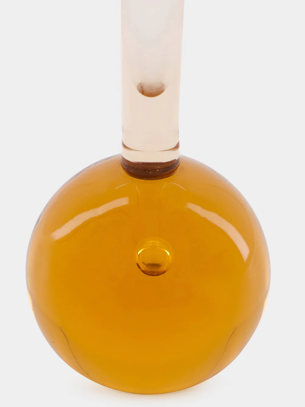 Amber Glass Decorative Vase - Image 3