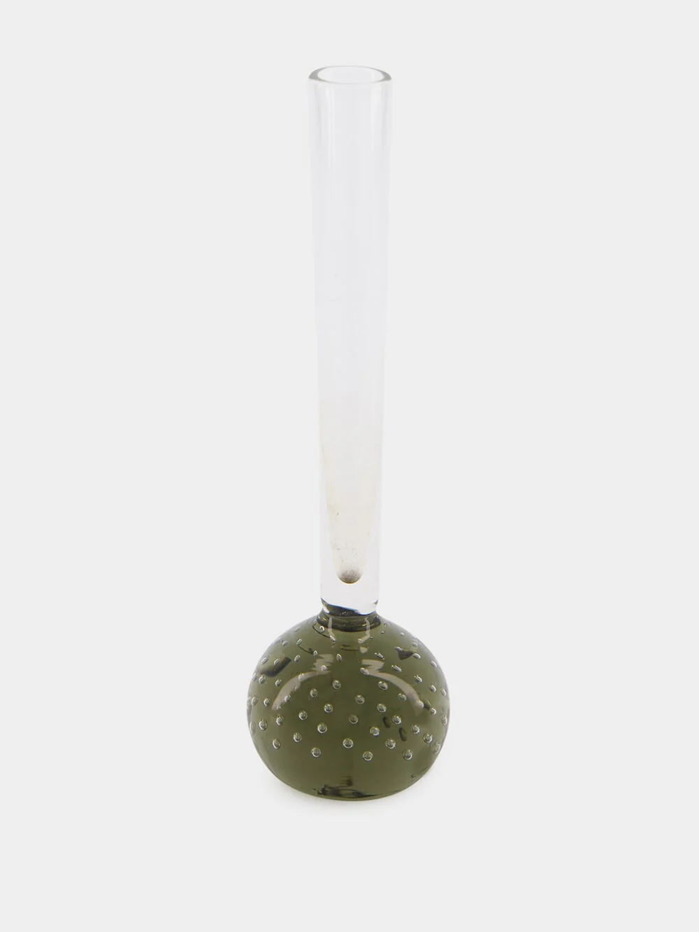 Bamboo Green Glass Decorative Vase
