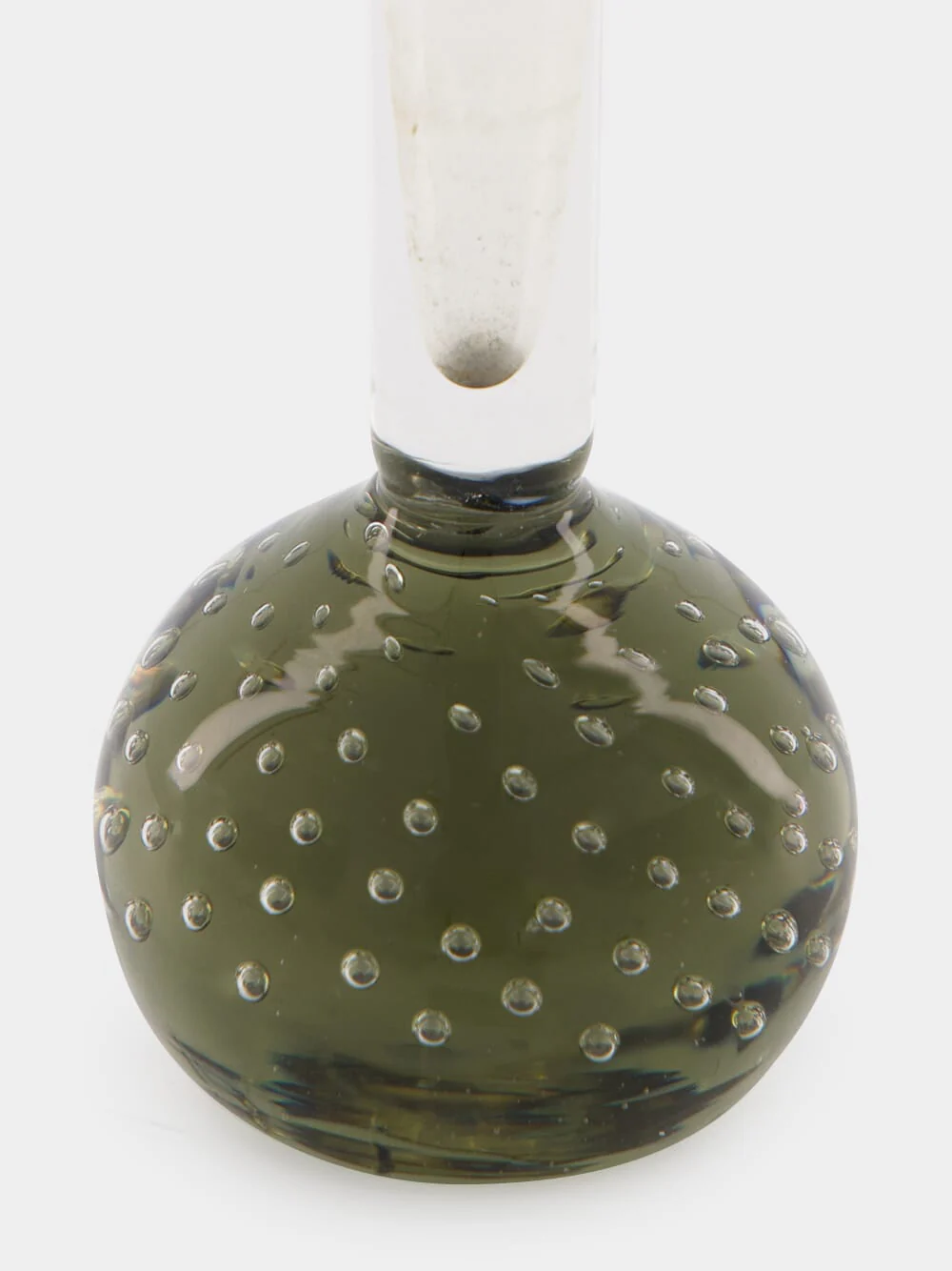Bamboo Green Glass Decorative Vase - Image 3
