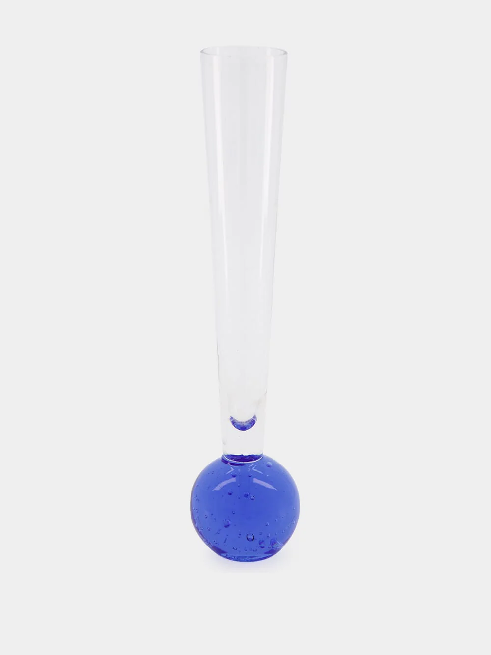 Blue Glass Decorative Vase
