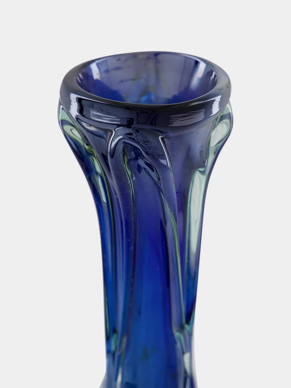 Blue Glass Vase - Image 2