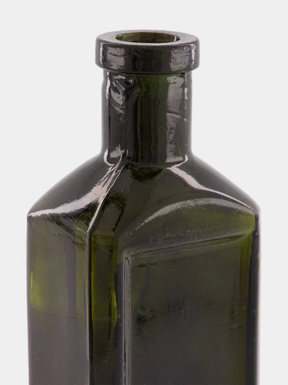 Dark Green Miniature Glass Bottle - Image 3