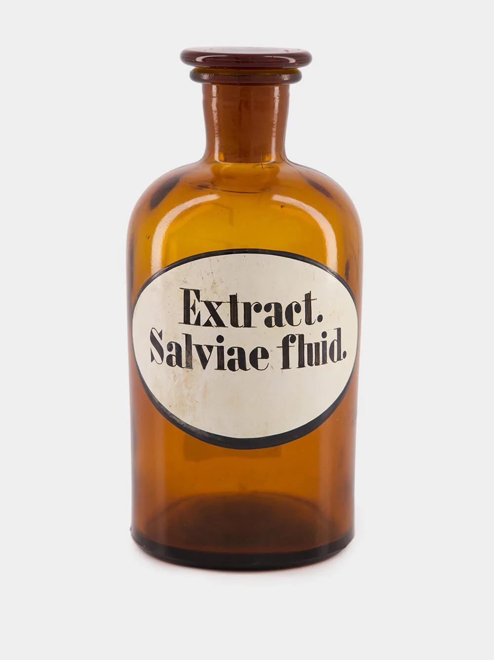Sage Extract Amber Glass Pharmaceutical Bottle