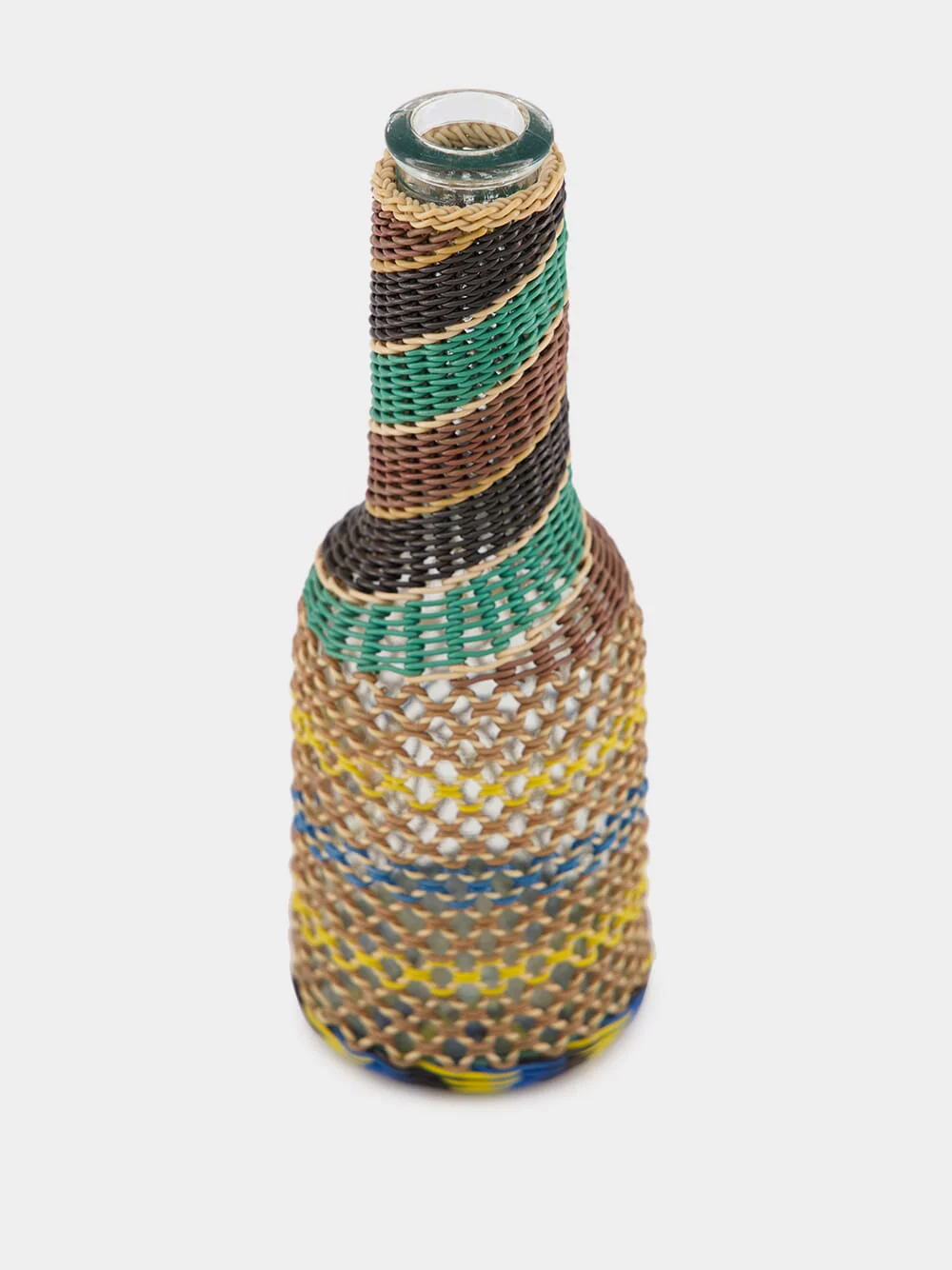Striped Woven Glass Flask - Image 2