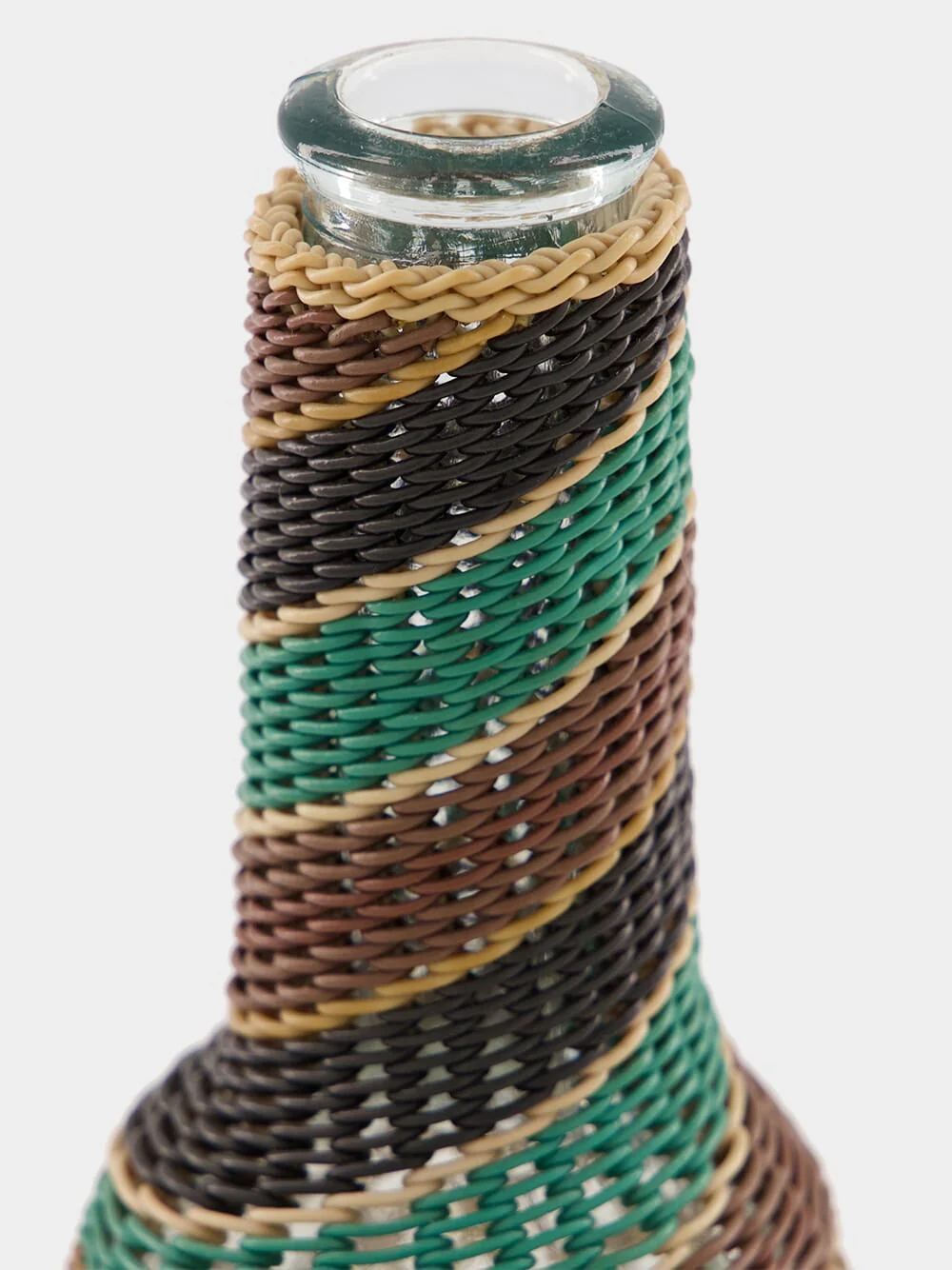 Striped Woven Glass Flask - Image 3