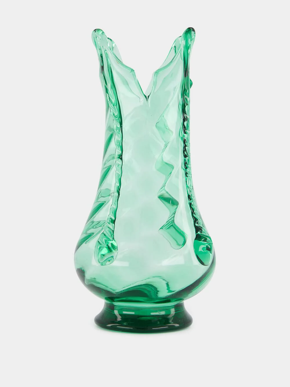 Green Decorative Glass Vase