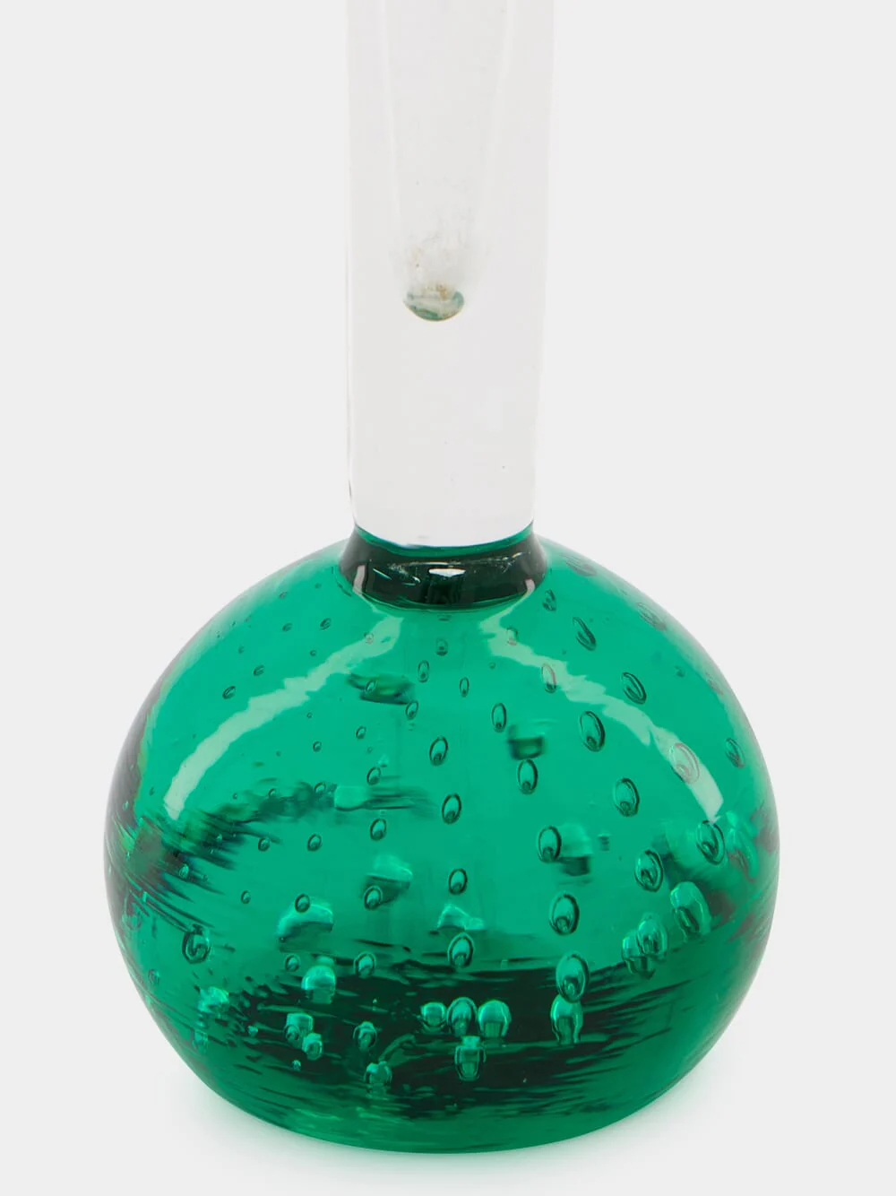 Green Glass Decorative Vase - Image 3
