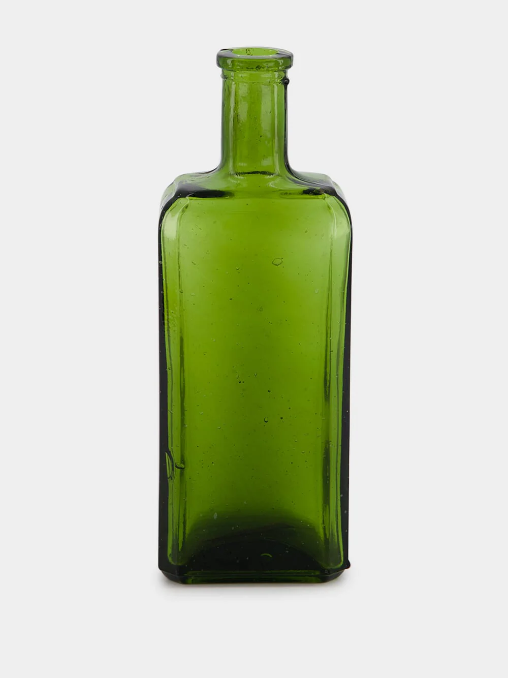 Olive Green Glass Vase