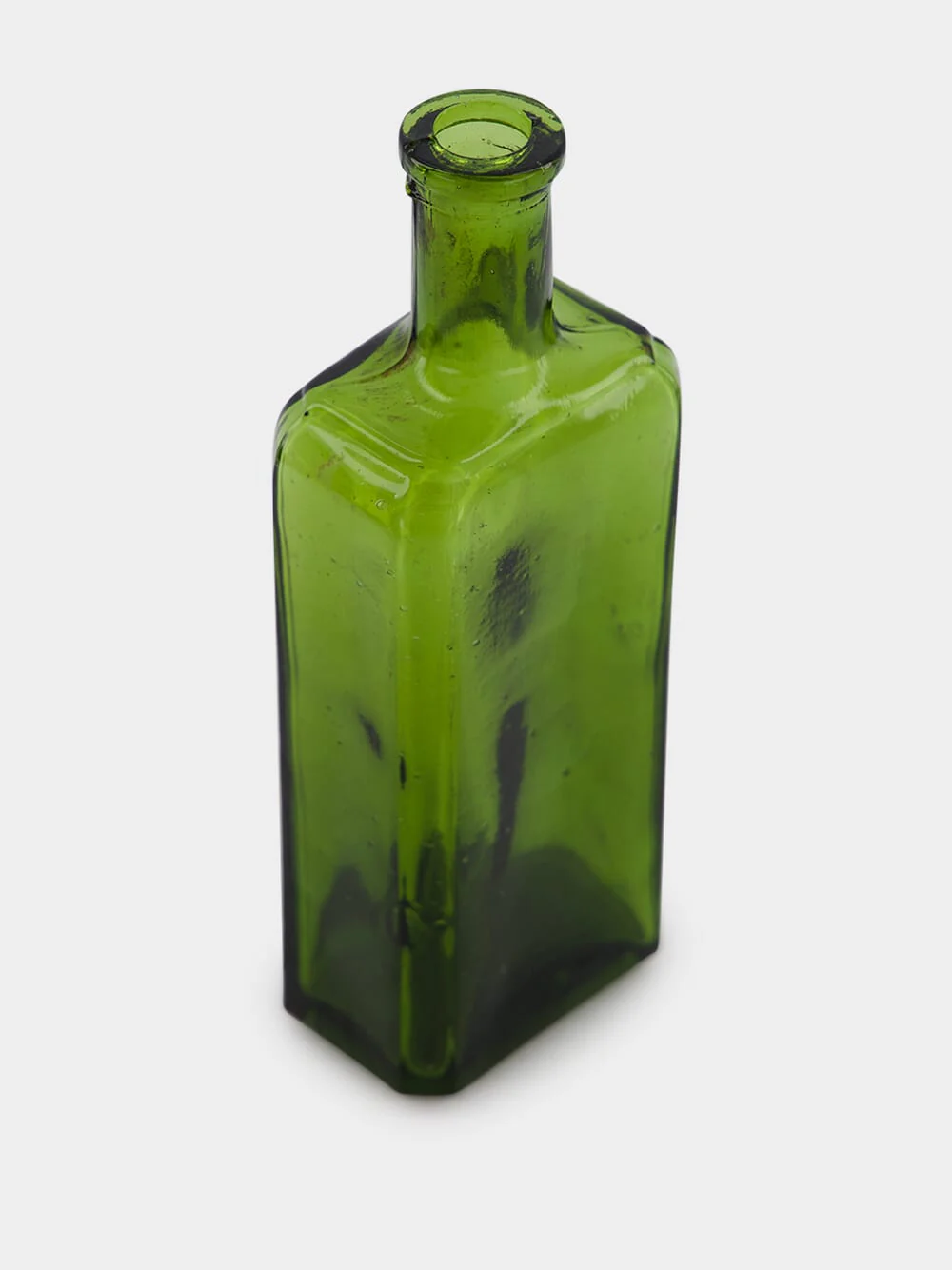 Olive Green Glass Vase - Image 3