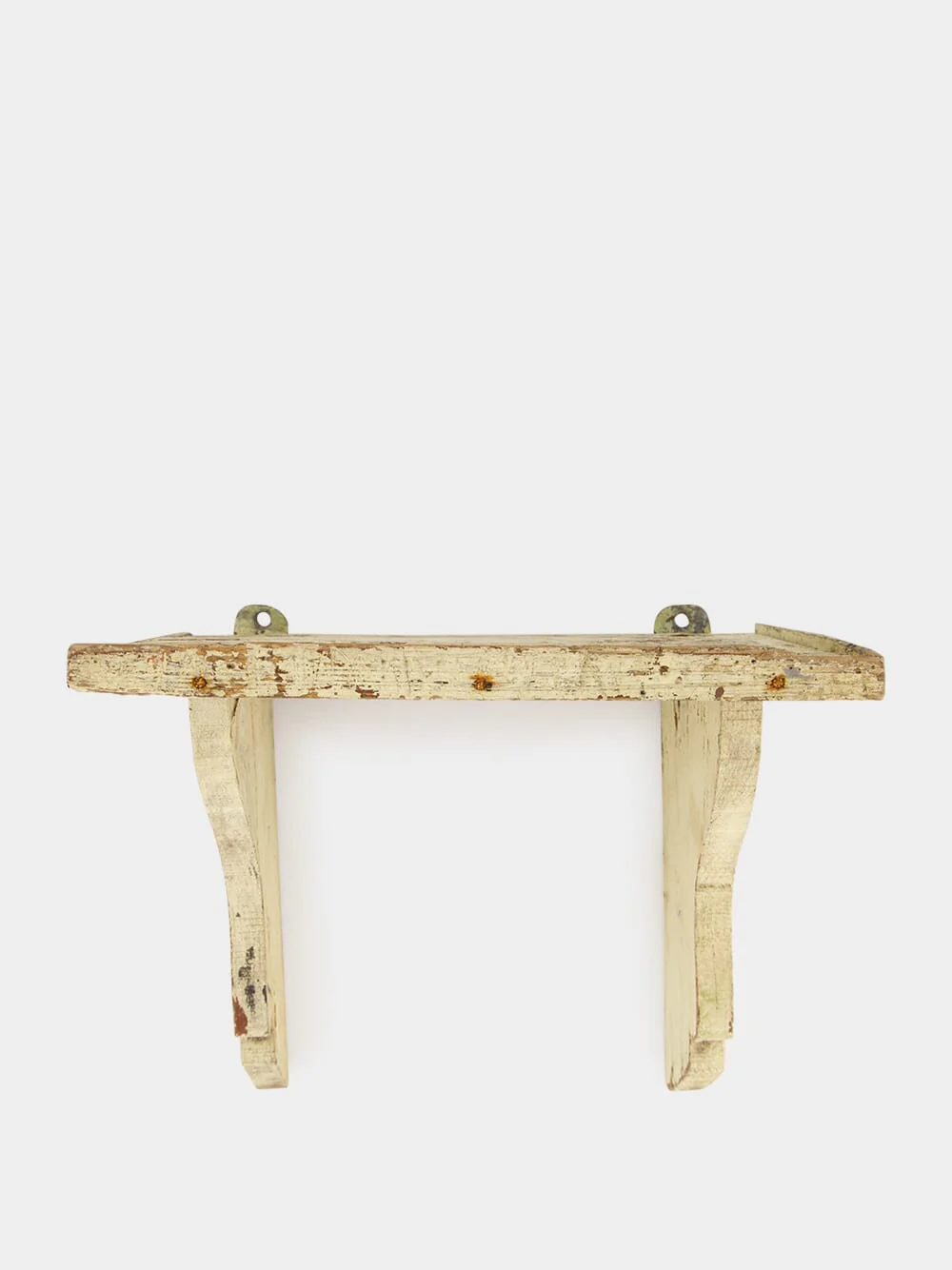 Rustic White Wooden Shelf