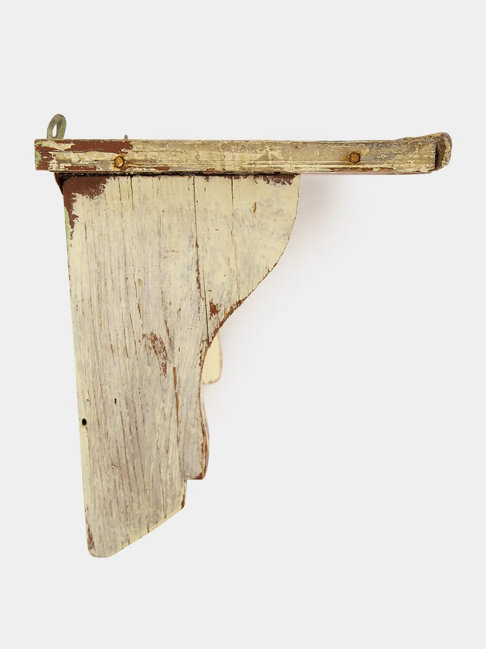 Rustic White Wooden Shelf - Image 2