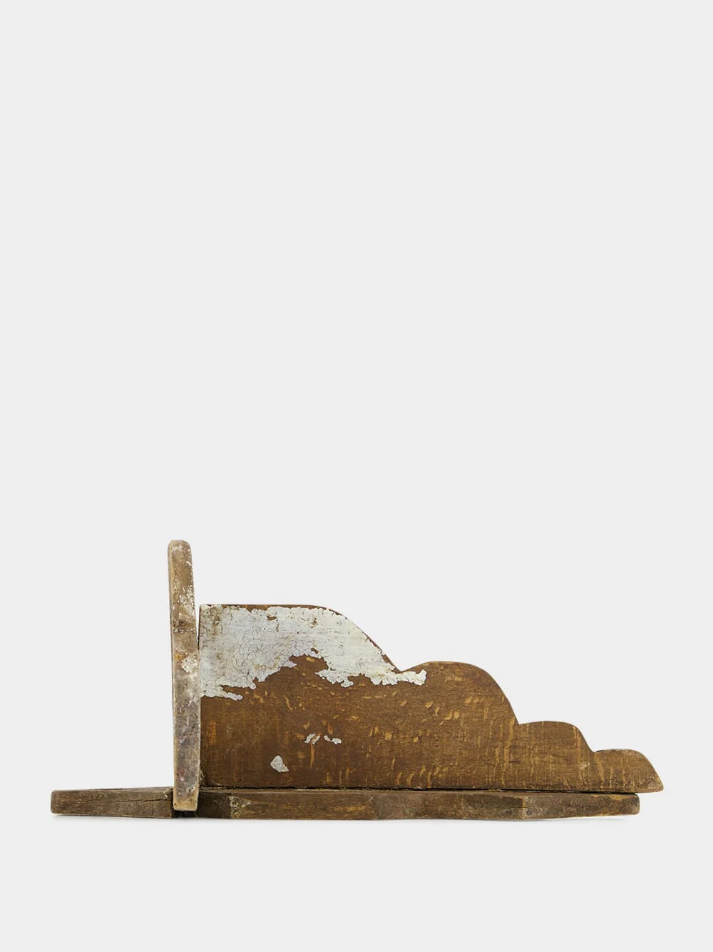 Rustic Wooden Brown Shelf - Image 2