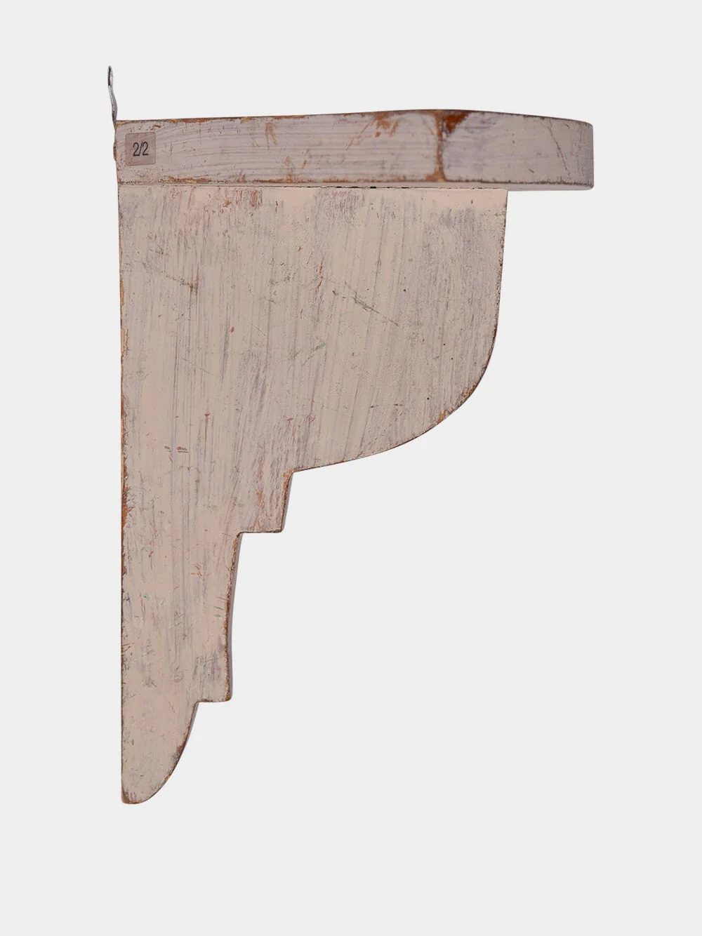 Vintage Brown Wooden Wall Shelf - Image 2