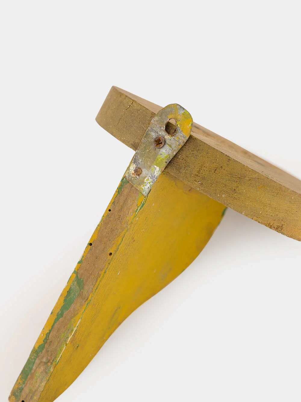 Yellow Wooden Wall Shelf - Image 3