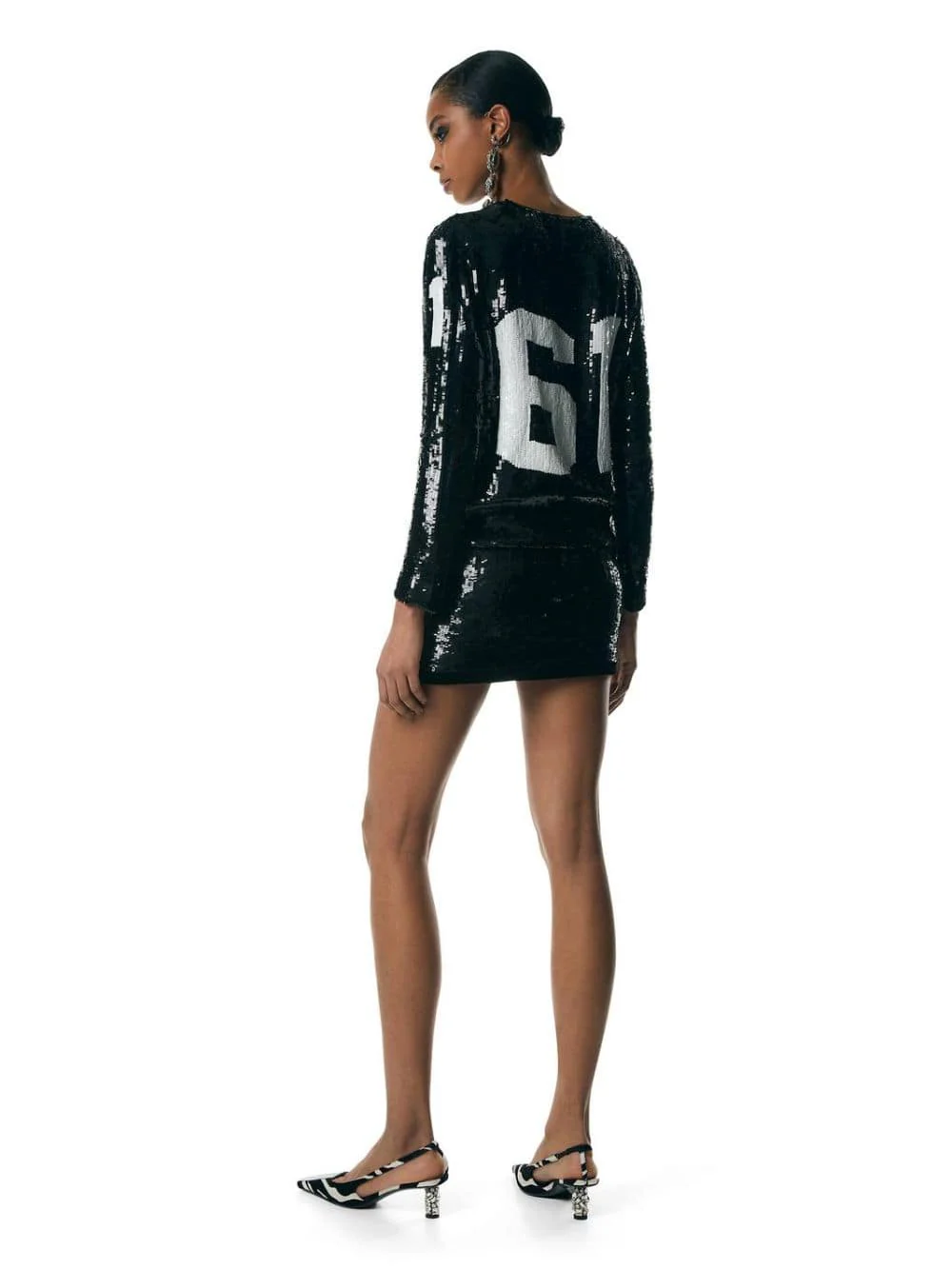 All Over Sequins Mini Dress - Image 4