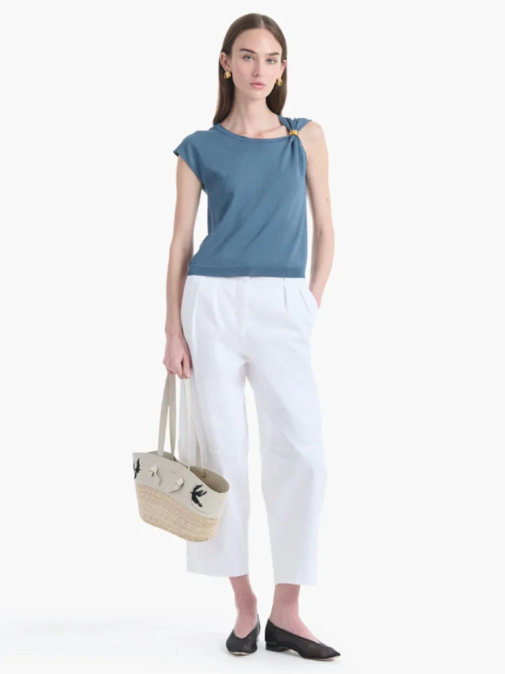 Ash Blue Rinaldi Jersey Top - Image 2