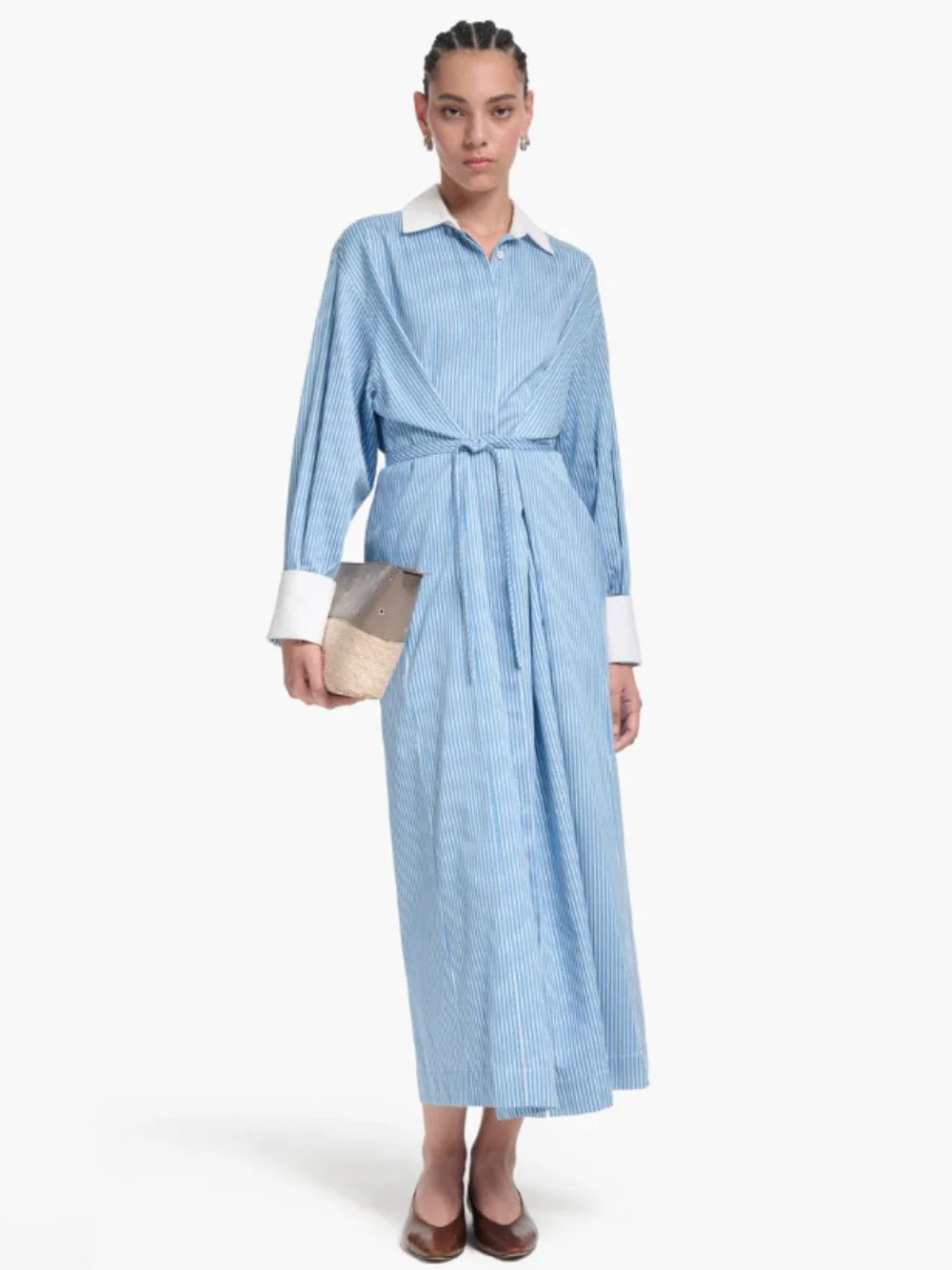 Azure Stripe Floyd Dress - Image 2