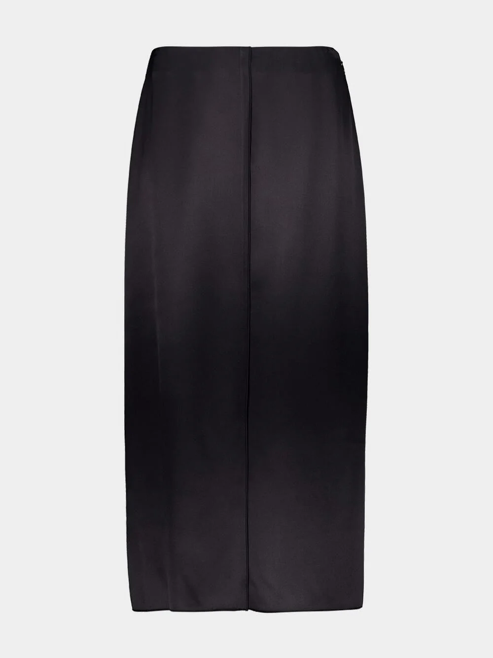 Benji Black Silk Midi Skirt - Image 5