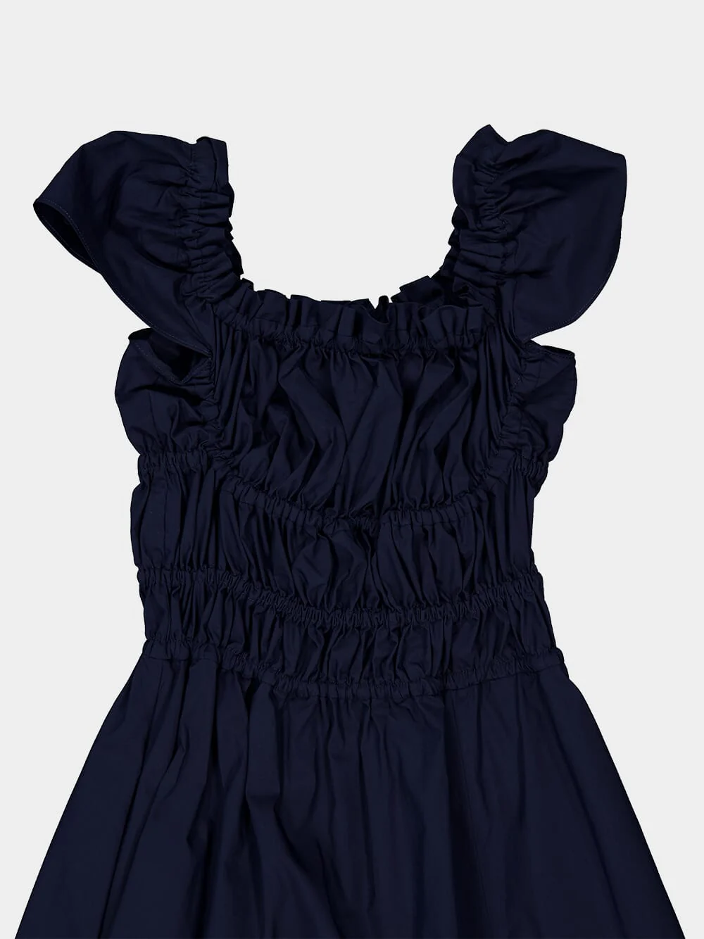Berry Blue Lily Cotton Midi Dress - Image 5