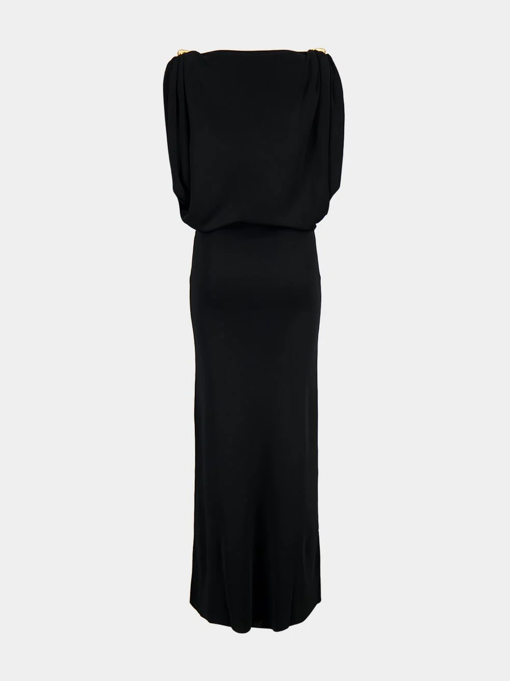 Black Henderson Draped Maxi Dress - Image 2