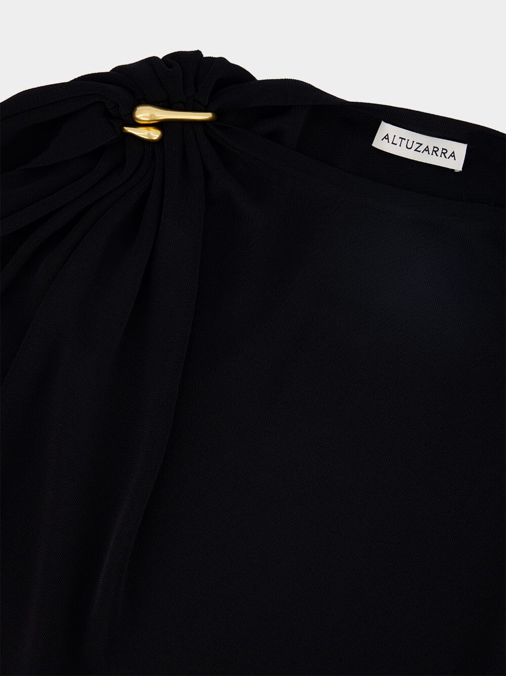 Black Henderson Draped Maxi Dress - Image 4