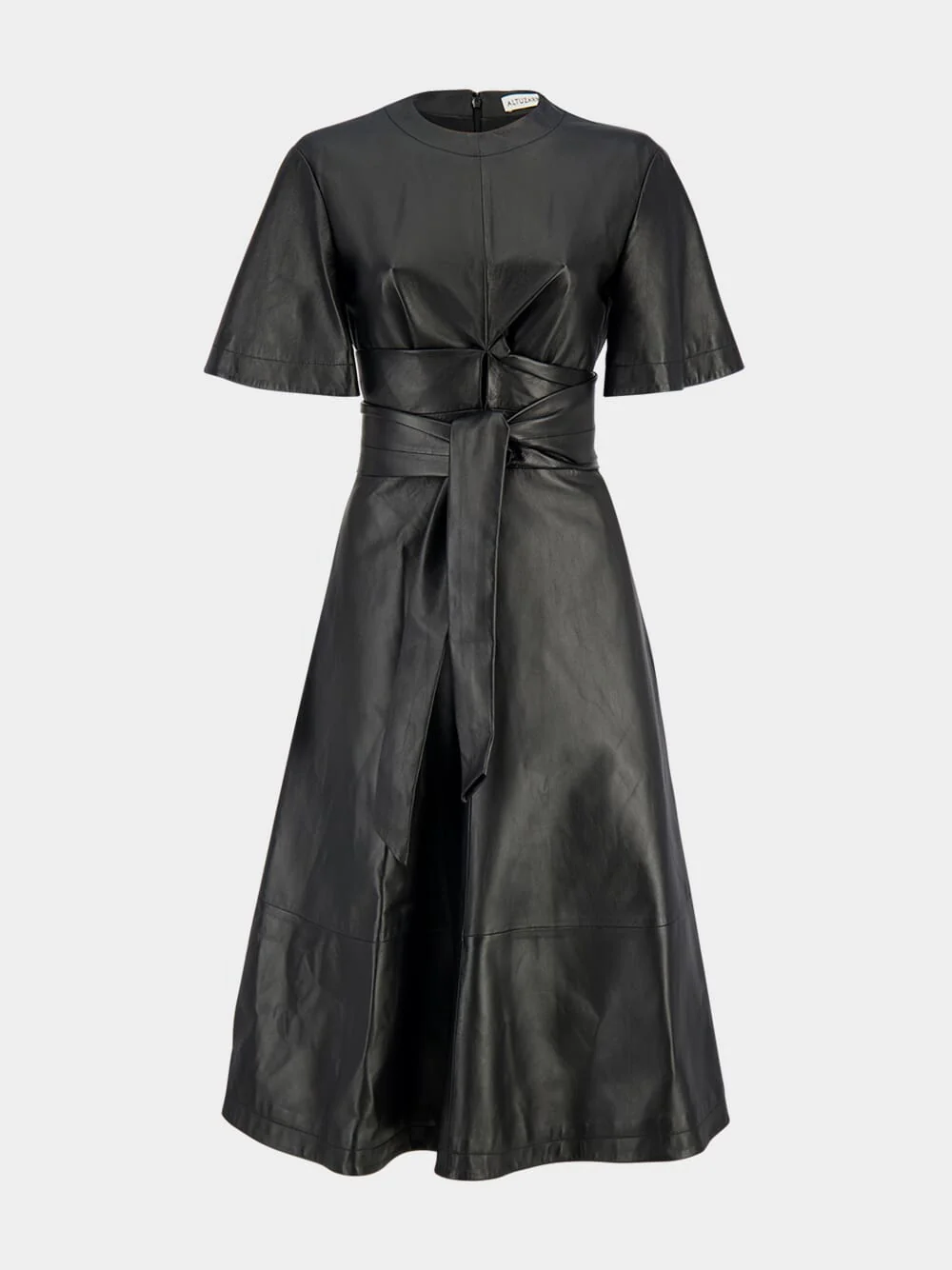 Black Kirsty Leather Dress